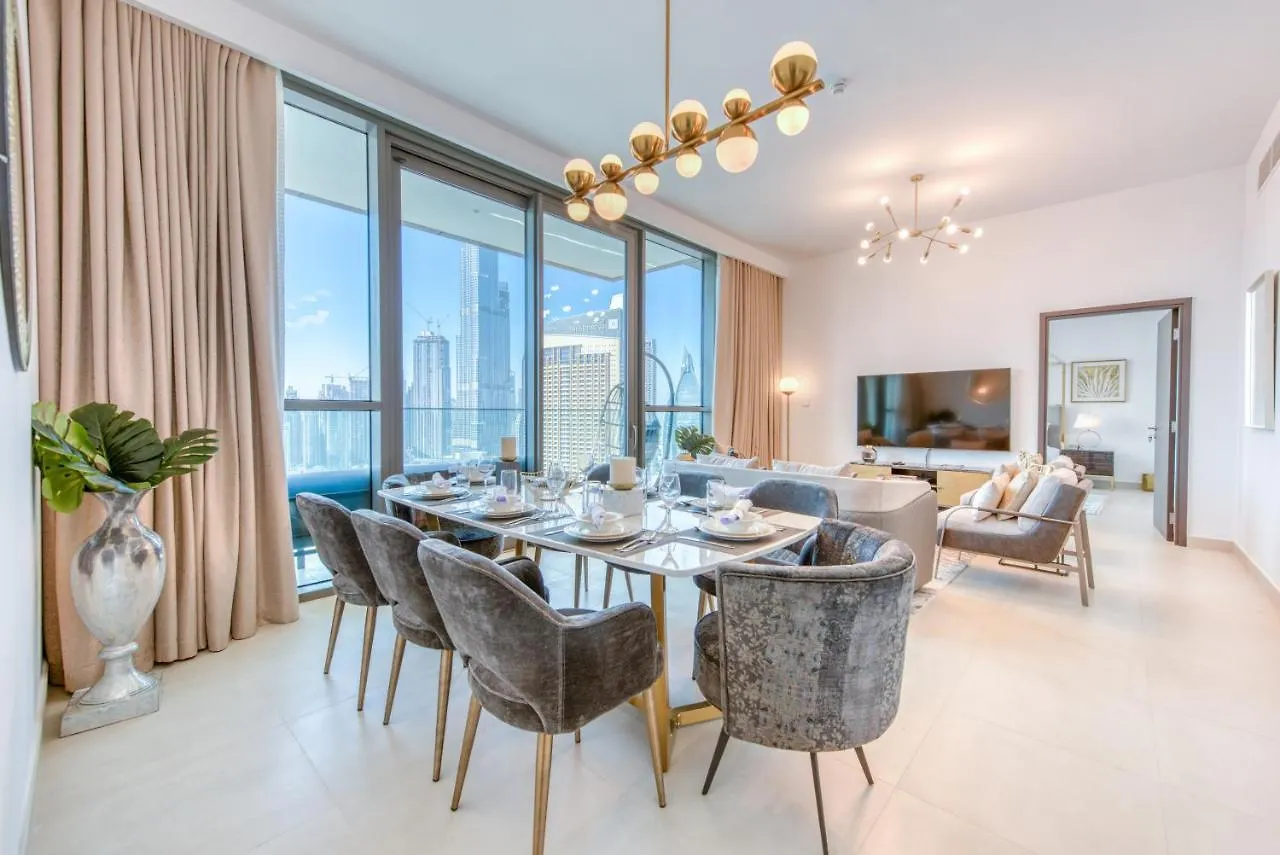 Apartmán Spectacular Burj Khalifa And Fountain Views On 32Nd Floor Dubaj