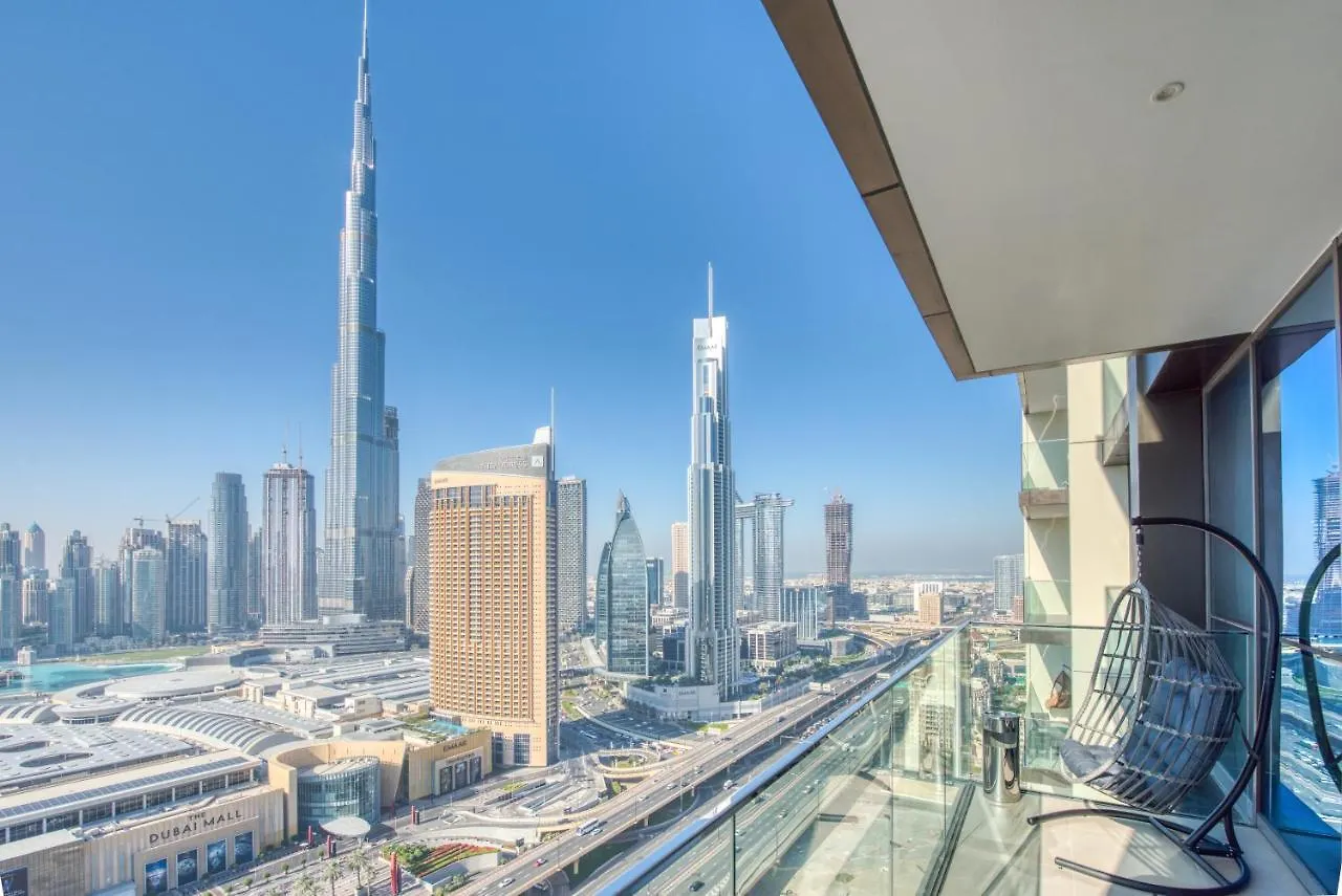 Apartmán Spectacular Burj Khalifa And Fountain Views On 32Nd Floor Dubaj 0*,